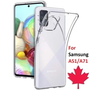 Clear TPU Cover Case For Samsung Galaxy A51 / A71 - Picture 1 of 7