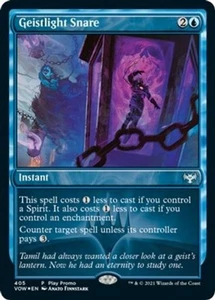 MTG magic cards 1x Geistlight Snare - Foil - Play Promo Pack Crimson Vow NM-Mint - Picture 1 of 1