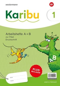 Karibu - Ausgabe 2024: Paket Arbeitshefte 1 (A+B) Druckschrift zur Fi (Hardback) - Picture 1 of 1