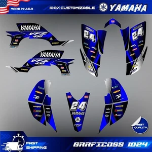 Yamaha YFZ 450 Gráficos 2003 2004 2005 2006 2007 2008 Pegatinas Calcomanías Kit - Imagen 1 de 11
