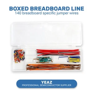 140Pcs Breadboard Jumper Wires Kit - Boxed Breadboard Dedicated Connectors - Picture 1 of 9