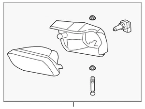 Genuine GM Front Driver Side Fog Lamp 15190982 - Picture 1 of 5