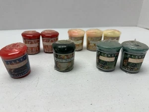 Vintage Yankee Sampler Kerzen 9 Stück Holiday Twinkle Balsam Tanne Country Leinen - Bild 1 von 6