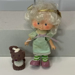 Muñeca de colección original Strawberry Shortcake Angel Cake y mascota Souffle Skunk 1979 - Imagen 1 de 6