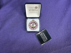 Antica Murrina Veneziana Murano Glass Millefiori Design Pendant - in Box - Picture 1 of 8
