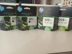 4x Original HP 305XL Druckerpatronen Dreifarbig + Schwarz - NEU - MHD SEP 2024 - Bild 1 von 4