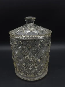 Vintage Pressglas Deckel Keks Vorratsdose - Bild 1 von 9