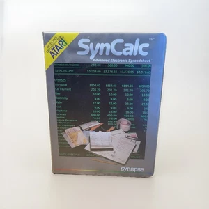 ATARI (Made For) SynCalc :Advanced Electronic Spreadsheet - Synapse 1985 - Picture 1 of 7