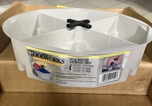 CLC ToolWorks #1152 Bucket Organizer, Beige, Plastic, 4 Sections New Old Stock - Picture 1 of 10