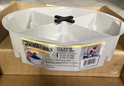 CLC ToolWorks #1152 Bucket Organizer, Beige, Plastic, 4 Sections New Old Stock - Image 1 of 4