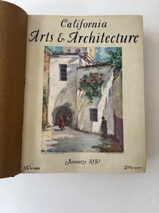 Full Year 1930 California Arts And Architecture Magazine Bound - Picture 1 of 17