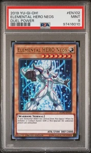 Elemental Hero Neos 2019 YuGiOh Duel Power DUPO-EN102 PSA 9 Ultra Rara Limitata - Foto 1 di 2