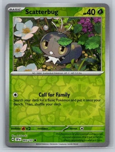 Scatterbug #005/191 SV:08 Surging Sparks Reverse Holo Common - Pokemon Cards G15 - Picture 1 of 2