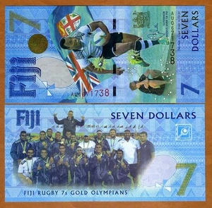 FIJI, $7, 2017, P-120, UNC Commemorative, The only $7 legal tender worldwide  - Picture 1 of 1