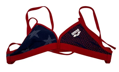 Mujer Arena America Natación TOP SOLO TALLA 26 Azul Marino Rojo Bandera de EE. UU. NUEVO Foto 1 de 3