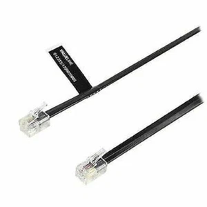 Kabel Buch RJ10 (4P4C) Männchen - Gerade 10.0 M Schwarz - Bild 1 von 1