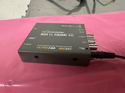 Blackmagic Design SDI to HDMI 4K Mini Converter w/ Power Supply! Very Good Cond! - Image 1 of 4
