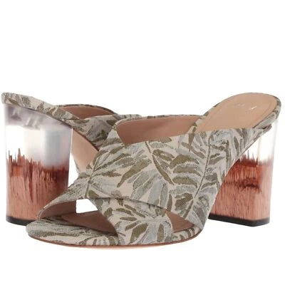 Sandalias Pour La Victoire 8.5 Lucite Tacón Bloque PLV Jungle Harley Slip On Resort Foto 1 de 4