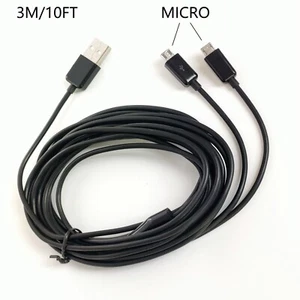 3M 10FT USB to 2 Micro USB Male Splitter Y Andorid Charging Cable - Picture 1 of 4