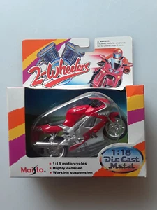 1994 Vintage Maisto 2-Wheelers Kawasaki ZX97 Motorcycle 1:18 Die Cast - Picture 1 of 2
