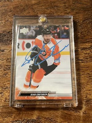 Tarjeta de cubierta superior firmada por IP por Sean Couturier volantes autografiados por ADN de PSA Foto 1 de 3