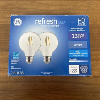 GE Refresh LED GU24 HD Light 60  Watt Daylight A19 - Image 1 of 4