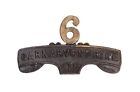 6th Carnarvonshire Volunteer Training Company Shoulder Title Brass Metal