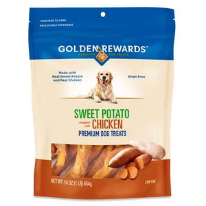 Golden Rewards Sweet Potato Wrapped with Chicken Dog Treats, 16 oz 🐶 - Picture 1 of 12