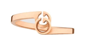 Gucci GG Running 18k Pink/Rose Gold Stacking Ring YBC457122001013 - Picture 1 of 2