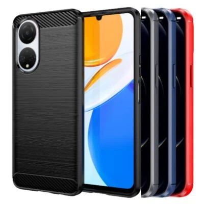 For Honor X7 Case, Slim Carbon Fibre Silicone Shockproof Armour Gel Phone Cover