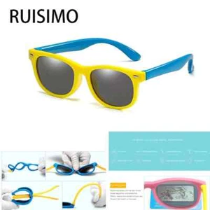 Kids Polarized Sunglasses – TR90 Silicone Safety Shades for Boys Girls - Picture 1 of 42