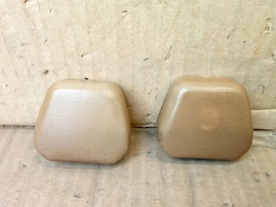 Par de tampas de parafuso para cinto de segurança 80-97 bege/castanho Ford F150 F250 F350 Bronco - Imagem 1 de 4