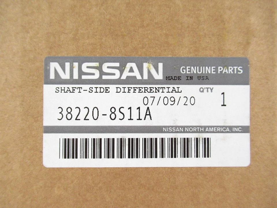 Eje izquierdo genuino OEM Nissan Infiniti 38220-8S11A Foto 1 de 4