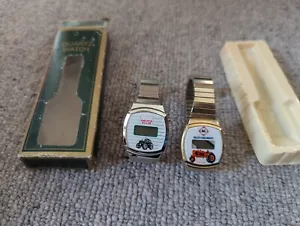 Deutz Allis And Allis Chalmers Tractor Digital Watch Untested - Free Shipping - Picture 1 of 10