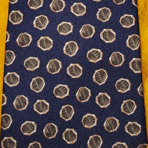 CLASSIC BURBERRYS ~BLU con MEDAGLIONE VERDE ~ ABITO DA UOMO IN SETA CRAVATTA ~ 57"