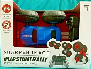 Sharper Image RC Action Remote Car Flip Stunt Rally Blue dual-sided *Brand New* - Picture 1 of 6