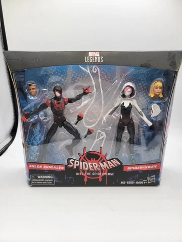 Marvel Legends: Spider-Man: Into the Spiderverse Miles/Gwen - Open Box Cover