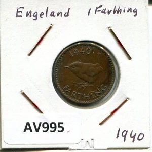 FARTHING 1940 UK GREAT BRITAIN Coin #AV995C - Picture 1 of 3
