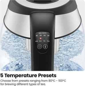 Electric Kettle with Temperature Control, 5 Presets LED Indicator Lights, Rem... - Picture 1 of 12