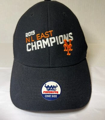 New York Mets 2015 NLChampions Adjustable Cap/Holo-FANFAVORITE one size *NEW* - Image 1 of 4