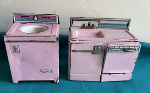 Vtg Toy Kitchen Sink Electric Dishwasher Automatic Washing Machine SSS Japan - Picture 1 of 10