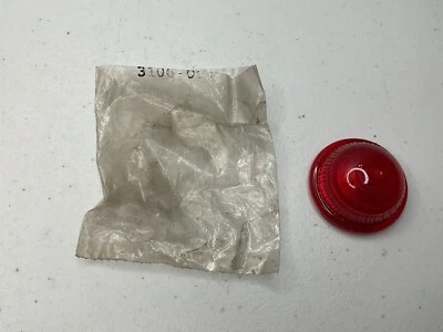 Lente de luz de señal de marcador rojo 3106-061 NOS Foto 1 de 3