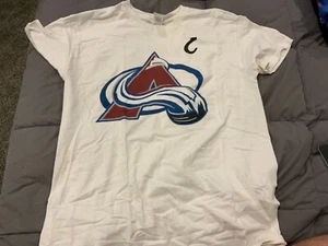 Colorado Avalanche white Gabriel Landeskog jersey shirt 92 C Captain - Picture 1 of 4