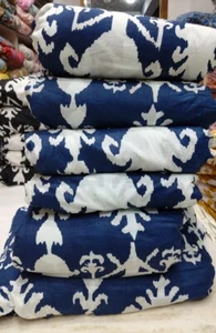 25 Yard Hand Block Print Handmade Cotton Indian Natural Sanganeri Print Fabric - Picture 1 of 3