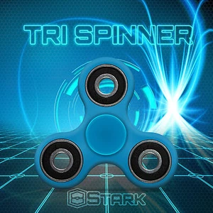 BABY BLUE Hand Spinner Tri Fidget Focus Desk Toy ADHD Autism KIDS ADULT  - 1Pc - Picture 1 of 5