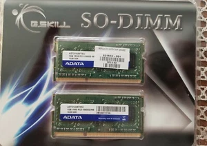 G.SKILL 2GB (2 x 1GB) 1RX8 PC3-10600-999 10281039 Laptop Memory - Picture 1 of 9
