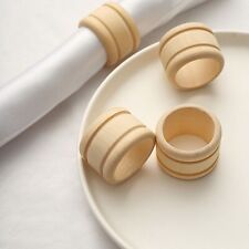 Natural Wooden Design NAPKIN RINGS Gift Wedding Party Catering Home Tableware