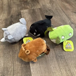 Bun Bun! Stacking Plush Lot Of Four Including Orca, Beaver, Bug, And Rhino - Picture 1 of 9