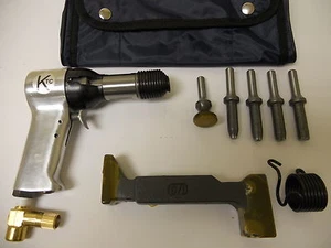 Rivet Gun Kit w/ 2x rivet Gun Bucking Bar Rivet Sets and Tool Pouch BRAND NEW - Picture 1 of 5