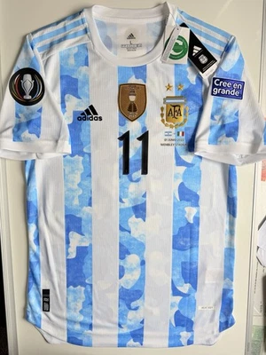 Camiseta local Di Maria #11 Argentina 2022 kit finalissima para hombre talla L nueva con etiquetas Foto 1 de 4